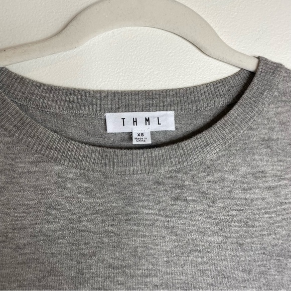 Thml Grey Sweater with Multi color stripes - Picture 5 of 5